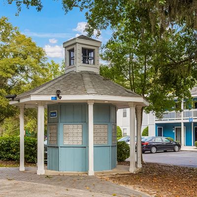 Gazebo shaped mailbox station at Azure Cove in Garden City, GA